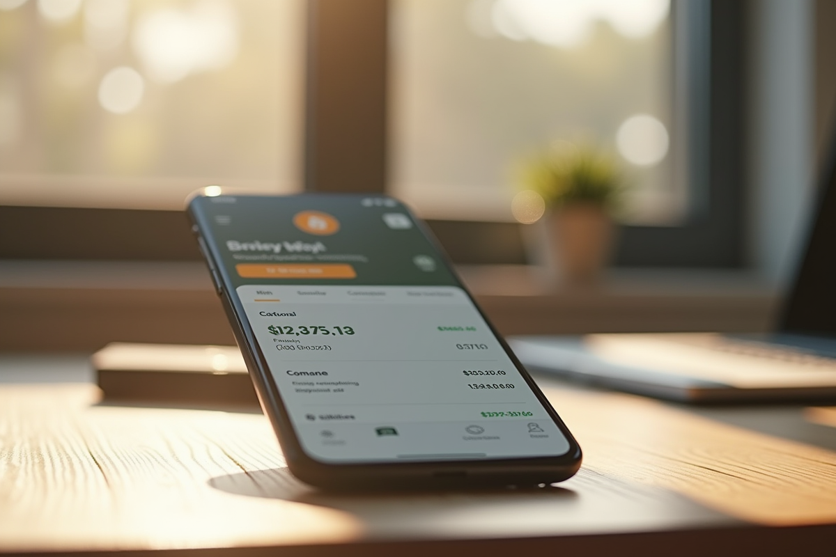 Smartphone affichant un portefeuille Bitcoin recevant une grosse transaction